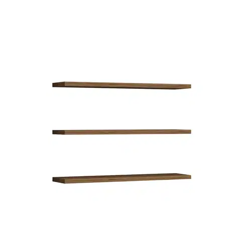 Polička Boss Walnut, 3 ks