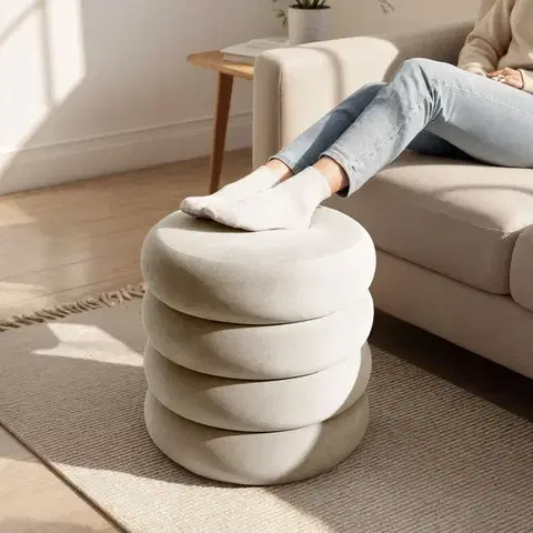 Taburet Snuggo II krémový
