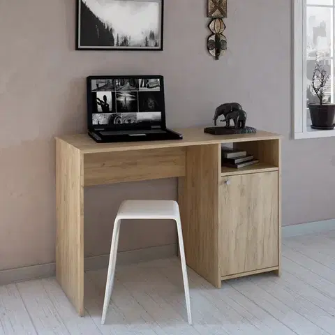 KONDELA Dede pc stôl dub artisan