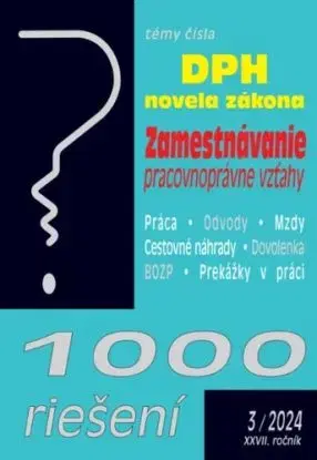 1000 riešení 3/2024 - DPH – novela zákona