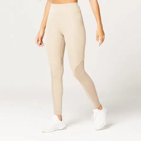 SQUATWOLF Dámske legíny Mesh Insert Cobblestone  XL