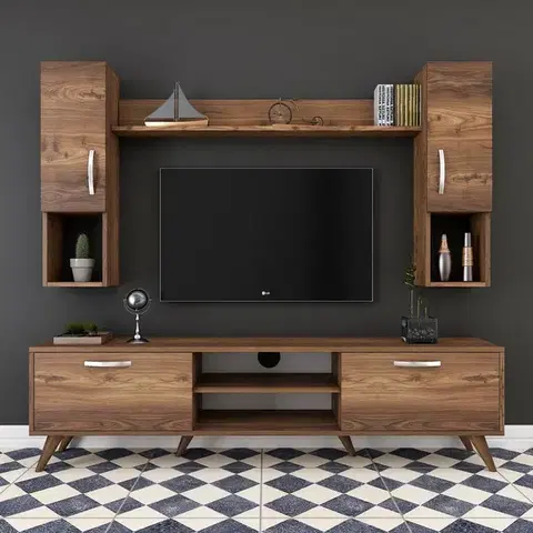 Televízna stena Mio Walnut