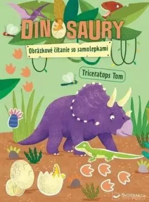 Dinosaury - Obrázkové čítanie so samolepkami