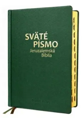 Sväté písmo - Jeruzalemská Biblia (veľký formát) zelená obálka so zlatorezom