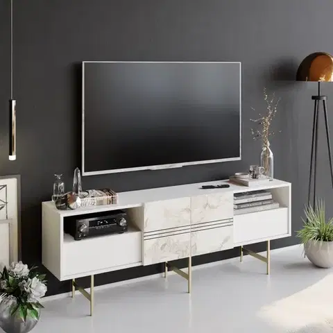 TV stolík Derin - White