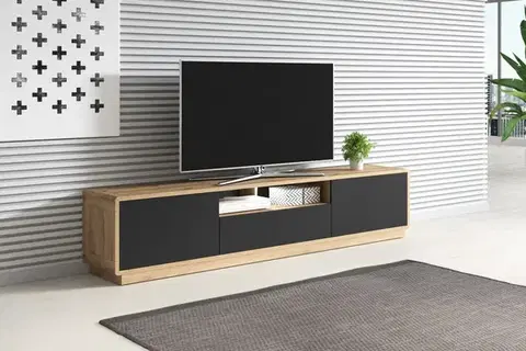 TV stolík ARTON 40 taurus/čierny mat