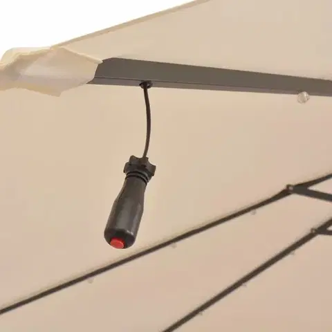 Konzolový slnečník s LED svetlami Ø 300 cm
