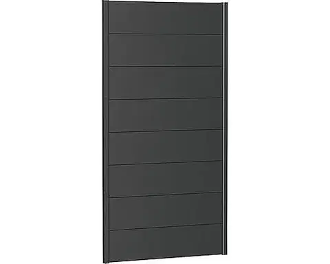 Biohort Zástena na ochranu súkromia BIOHORT - výška 182 cm (tmavo šedá metalíza) 96 × 182 × 4,4 cm