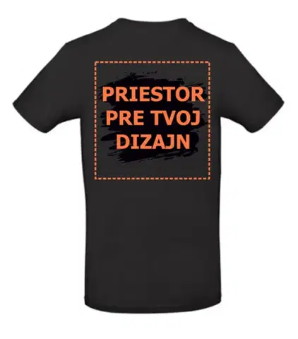 B&C Pánske tričko s potlačou - Čierne S