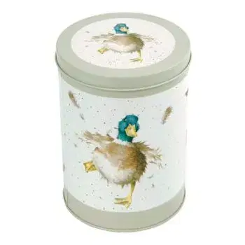Guľatá plechová dóza "Duck" Wrendale Designs - kačka