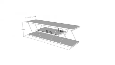 TV stolík Canaz 120 cm orech
