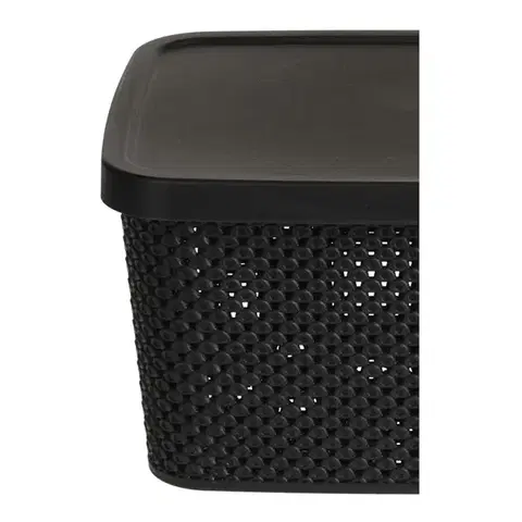 Úložný kôš Jednoduchý plus 27 cm čierny