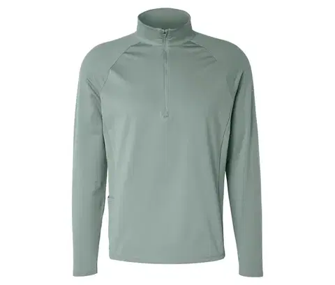 Športové termotričko »Half Zip«, šalviovozelené