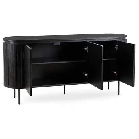 Komoda Beck 160 cm čierna