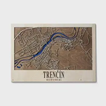 3D mapa mesta Trenčin (20 x 30 cm) - Interess