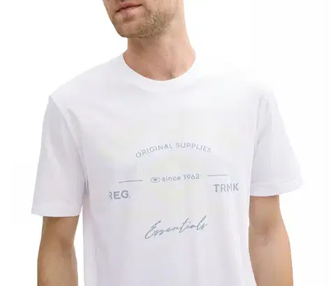 Tričko Tom Tailor s logom, biele