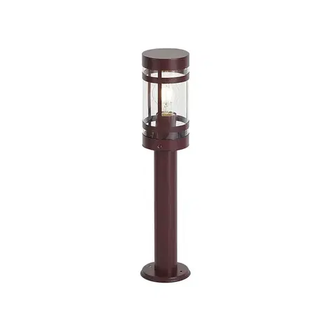 Moderná vonkajšia lampa tmavočervená 50 cm IP44 - Gleam