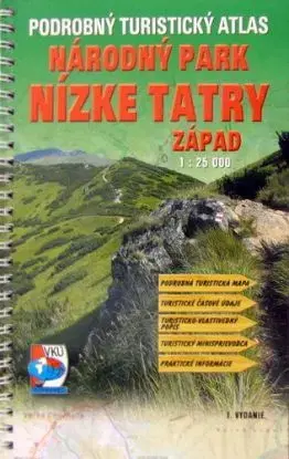 Nízke Tatry - západ - turistický atlas 1:25 000