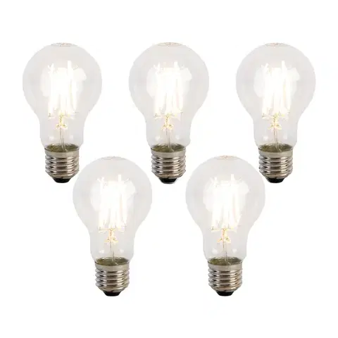 Sada 5 stmievateľných LED žiaroviek E27 s 3 stupňami A60 5W 700 lm 2700K