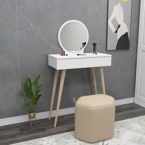 Kozmetický stolík Siena White