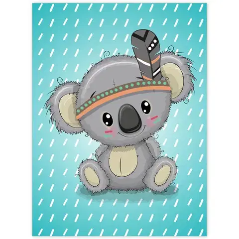 Obraz na stenu - Koala na modrom