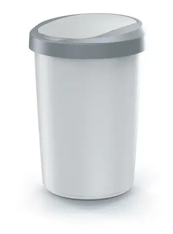 Odpadkový kôš COMPACTO 40 L popolavý/svetlosivý