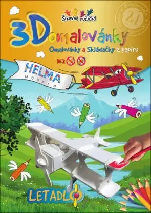 3D omalovánky Letadlo