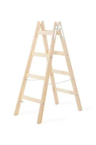 Kinekus Rebrík drevený, dvojitý, 4-priečkový