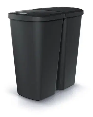 Odpadkový kôš COMPACTO DUA 45 L čierny