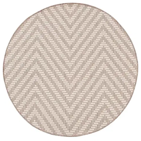 Dekoria Koberec Lineo wool/mink 120cm, ⌀120 cm
