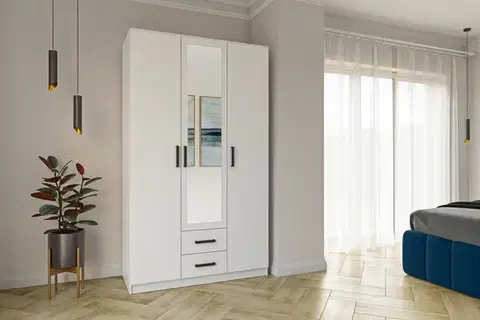 EASY 3D2DR šatníková skriňa, biela