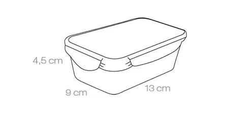 Tescoma dóza FRESHBOX 0.2 l, obdĺžniková