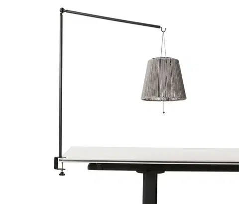 Solárny lampáš na batérie s držiakom na stôl