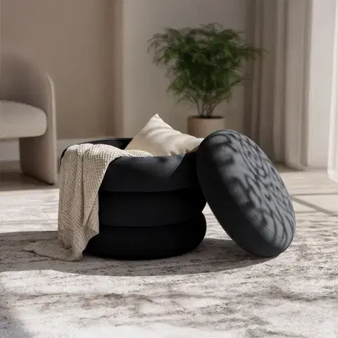 Taburet Snuggo II čierny