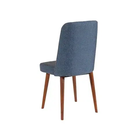 Jedálenský set s rozkladacím stolom a stoličkami (5 kusov) Vina 1048 - 4 - Walnut, Dark Blue