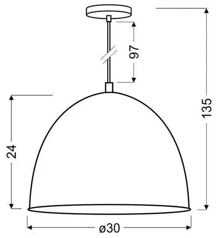 Závesná stropná lampa 1X60W E27 sivá + chróm PATCH