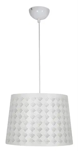 Závesná stropná lampa 1X60W E27 biela ORLANDO