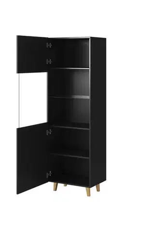 CAMA MEBLE Pafos vitrína čierna