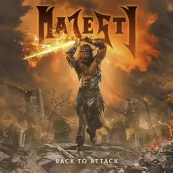 Majesty - Back To Attack (Orange & White Marbled) LP - Majesty