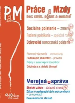 PaM 9-10/ 2023 - Sociálne poistenie