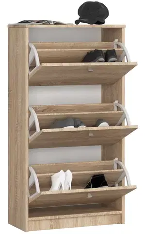 Botník Marienne 60 cm - 3 dvierka dub sonoma
