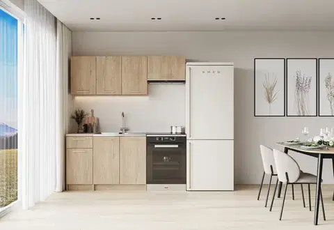 Kuchynská linka CORONA 180 cm dub cremona