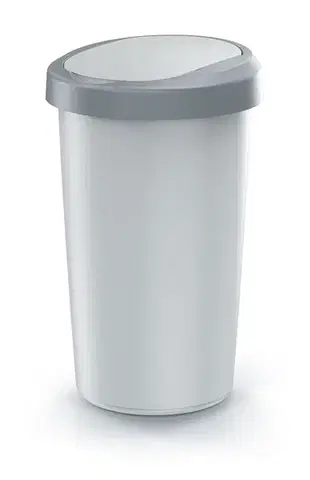 Odpadkový kôš COMPACTO FLAS 50 L popolavo sivý/svetlosivý