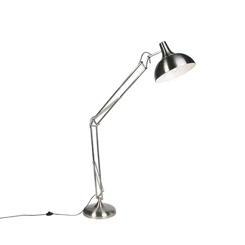Dizajnová stojaca lampa oceľ - Hobby