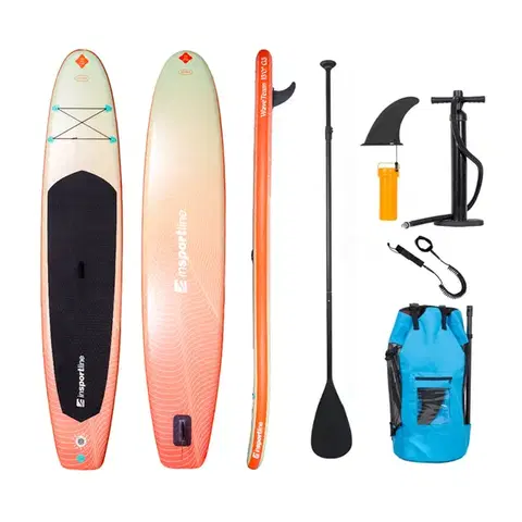 Paddleboard s príslušenstvom inSPORTline WaveTeam 13'0" • 350l • do 200kg Farba oranžová