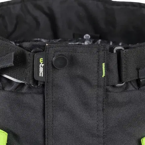 Pánske moto nohavice W-TEC Rusnac Farba čierno-zelená, Veľkosť 4XL