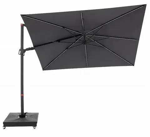 Slnečník výkyvný Doppler myZone 220 x 300 cm LED (rôzne farby) 816 oranžová