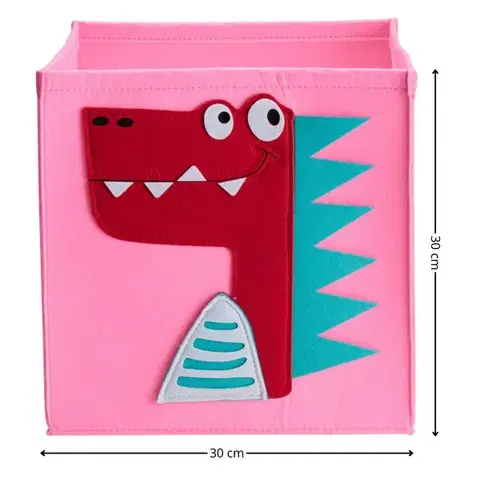 Detský úložný box DINOSAUR ružový