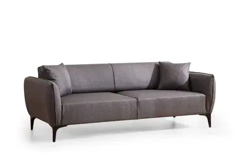 Trojmiestna rozkladacia pohovka Belissimo 220 cm tmavosivá