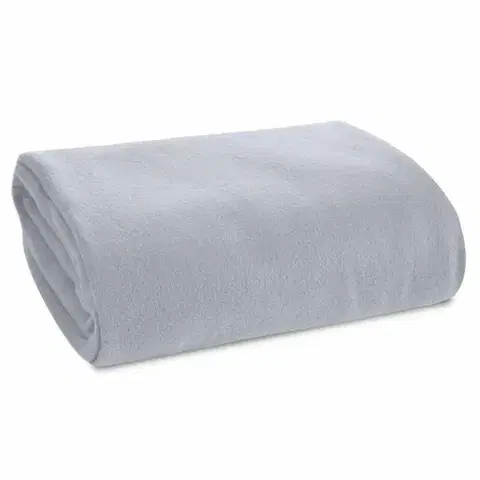 Fleecová deka POLAR 150x200 cm strieborná